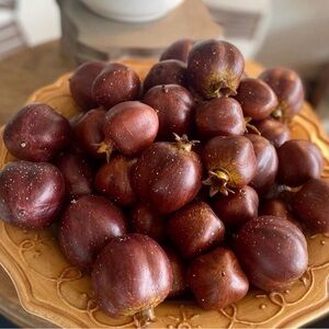 Artificial Decorative Faux Pomegranates Pack of 12